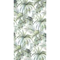 Zasłona  zaciemniająca z nadrukiem egzotycznych liści - 140 x 250 cm - zielony 5