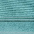 EVA MINGE Ręcznik FILON w kolorze niebieskim, w prążki z ozdobną bordiurą przetykaną srebrną nitką - 70 x 140 cm - niebieski 2