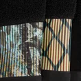 EWA MINGE Komplet ręczników CARLA w eleganckim opakowaniu, idealne na prezent! - 2 szt. 50 x 90 cm - czarny 4