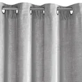 Zasłona CLAIRE z lśniącej tkaniny szenilowej - 140 x 250 cm - szary 4