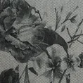 TERRA COLLECTION Komplet pościeli żakardowej PALERMO 3 z nadrukiem w kwiaty - 160 x 200 cm - jasnoszary 10