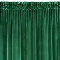Zasłona SAMANTA z miękkiego i błyszczącego welwetu - 140 x 300 cm - zielony 5