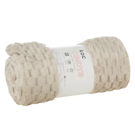 DESIGN 91 Koc CINDY 6 bardzo miękki i miły w dotyku z wytłaczanym wzorem 3D DESIGN 91 Koc CINDY 6 bardzo miękki i miły w dotyku z wytłaczanym wzorem 3D - 170 x 210 cm