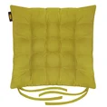 ADORE dwustronna welurowa poduszka siedziskowa na krzesło z szesnastoma pikowaniami, gramatura 195 g/m2 - 40 x 40 x 6 cm - jasnozielony 2