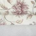 Firana gotowa krótka z pasem tkaniny w górnej części zdobionej kwiatowym nadrukiem - 400 x 150 cm - biały 6