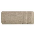 Ręcznik ALINE klasyczny z bordiurą w formie tkanych paseczków - 30 x 50 cm - beżowy 3