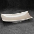 Patera ceramiczna SIMONA z perłowym połyskiem - 31 x 17 x 7 cm - perłowy 1