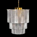 Lampa DALIA z prostokątnymi szklanymi zawieszkami - ∅ 42 x 50 cm - złoty 9