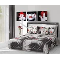 Narzuta Kiss - 170 x 210 cm - czarny/szary/czerwony/bialy 4