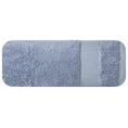 Ręcznik z żakardową bordiurą zdobioną kropkami ze srebrną nitką - 70 x 140 cm - niebieski 3