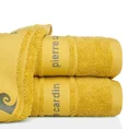 PIERRE CARDIN Ręcznik NEL w kolorze musztardowym, z żakardową bordiurą - 30 x 50 cm - musztardowy 1