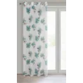 Dekoracja okienna LISA z etaminy w stylu eko z motywem kwiatowym - 140 x 260 cm - biały 2