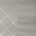 Zasłona z miękkiego welwetu z ozdobnym pasem z geometrycznym nadrukiem - 140 x 250 cm - szary 6