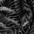 Zasłona LUSSI z lśniącego welwetu z żakardowym wzorem - 140 x 250 cm - czarny 8