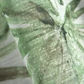 Zasłona półprzezroczysta z lekkiej matowej etaminy z przecieranym nadrukiem egzotycznych liści - 140 x 250 cm - zielony 6