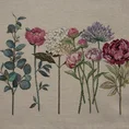 Bieżnik gobelinowy z motywem letnich kwiatów - 45 x 140 cm - naturalny 2