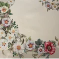 Bieżnik gobelinowy z motywem kwiatowym - 40 x 100 cm - naturalny 2