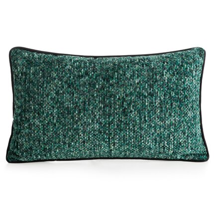 Poszewka dekoracyjna BARI z plecionej szenilowej nici z efektem melanżu 30 x 50 cm miętowy | Eurofirany