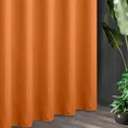 Tkanina zasłonowa z ozdobnym splotem i dodatkiem błyszczącej nici - 280 cm - pomarańczowy 1