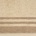 Ręcznik MERY bawełniany zdobiony bordiurą w subtelne pasy - 50 x 90 cm - beżowy 2