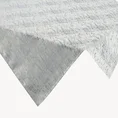 Żakardowy obrus ALINA z subtelnym delikatnym wzorem przecierki - 140 x 300 cm - srebrny 3