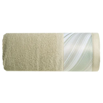 EVA MINGE Ręcznik SOPHIA z bordiurą zdobioną designerskim nadrukiem EVA MINGE Ręcznik SOPHIA z bordiurą zdobioną designerskim nadrukiem - 50 x 90 cm