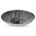 Misa ADINA ze szkła artystycznego czarno-srebrna ze wzorem - ∅ 30 x 7 cm - czarny 1