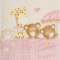 Kocyk dziecięcy PIERRE CARDIN z misiami różowy - 110 x 140 cm - różowy 4