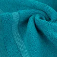 EUROFIRANY CLASSIC Ręcznik RIKI  z bordiurą w pasy miękki i puszysty, zero twist - 50 x 90 cm - jasnoturkusowy 5