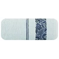 EUROFIRANY CLASSIC Ręcznik SYLWIA 1 z żakardową bordiurą tkaną w ornamentowy wzór - 50 x 90 cm - niebieski 3