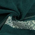EUROFIRANY CLASSIC Ręcznik SYLWIA 1 z żakardową bordiurą tkaną w ornamentowy wzór - 70 x 140 cm - turkusowy 5