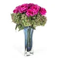 RÓŻA kwiat sztuczny dekoracyjny - 54 cm - jasnoróżowy 3