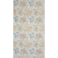 Zasłona KARLA z tkaniny z dodatkiem lnu w stylu eko zdobiona nadrukiem delikatnych kwiatów - 140 x 250 cm - naturalny 7