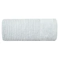 Ręcznik z welurową bordiurą przetykaną błyszczącą nicią - 30 x 50 cm - srebrny 3