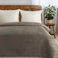 EUROFIRANY PREMIUM matowa narzuta TARA pikowana metodą tradycyjną - 220 x 240 cm - brązowy 1