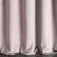 DIVA LINE Zasłona z welwetu zdobiona pasem geometrycznego wzoru z drobnych jasnozłotych dżetów -  - różowy 3