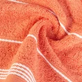 Ręcznik z bordiurą w formie sznurka - 50 x 90 cm - pomarańczowy 5