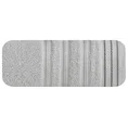 Ręcznik z bordiurą przetykaną błyszczącą nicią - 50 x 90 cm - srebrny 3