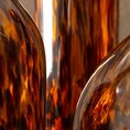 Karafka ISLA ze szkła artystycznego we wzór panterki - ∅ 23 x 50 cm - pomarańczowy 3