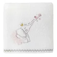 Ręcznik BABY z aplikacją ze słonikiem z efektem 3D - 50 x 90 cm - biały 3