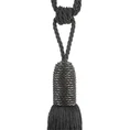 Dekoracyjny sznur LARA do upięć z chwostem - 70 x 33 cm - czarny 3