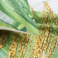 REINA LINE Komplet pościeli DANIELA z wysokogatunkowej satyny bawełnianej z panelowym wzorem egzotycznych liści - 220 x 200 cm - wielokolorowy 5