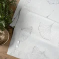Podkładka DORIS z żakardowym motywem liści miłorzębu i ozdobną kantą, plamoodporna - 30 x 40 cm - szary 3