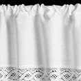 Zazdrostka VINCE z matowej tkaniny z koronką - 300 x 40 cm - biały 5