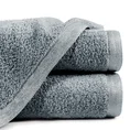 Ręcznik z delikatną bordiurą - 70 x 140 cm - stalowy 1