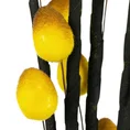 GAŁĄZKA OZDOBNA z pąkami, kwiat sztuczny dekoracyjny - 96 cm - żółty 2