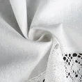 Zazdrostka ROSE z matowej tkaniny z koronką 30x150 cm - 150 x 30 cm - biały 8