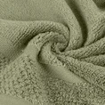 Ręcznik VILIA z puszystej i wyjątkowo grubej przędzy bawełnianej  podkreślony ryżową bordiurą - 50 x 90 cm - zielony 5