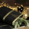 Ręcznik świąteczny EVE 01 bawełniany z aplikacją choinki ze złotych kryształków - 70 x 140 cm - czarny 7