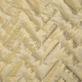 EUROFIRANY PREMIUM Welwetowa narzuta przeszywana w zygzaki z przecieranym złotym nadrukiem - 220 x 240 cm - beżowy 5